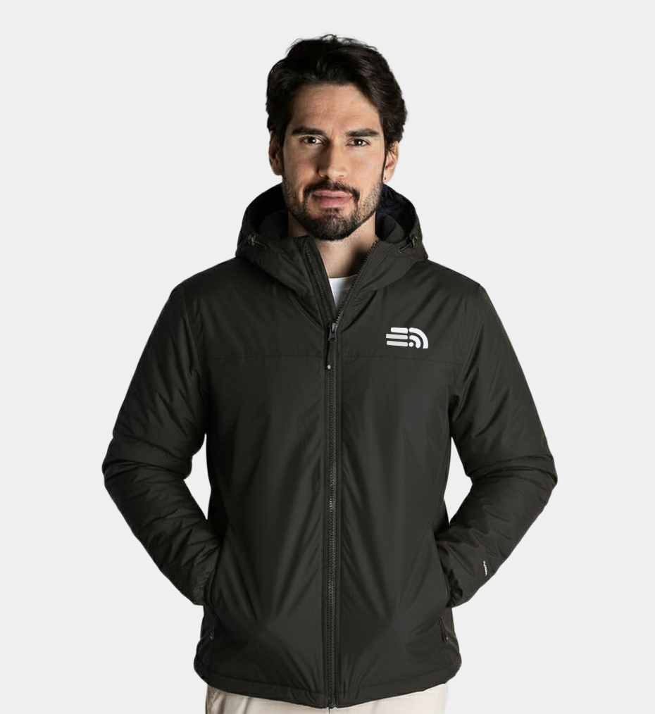 Veste droite légère à capuche